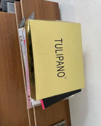 Sandali Neri Tacco Largo TULIPANO n. 39