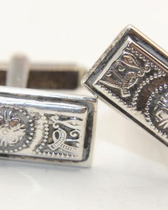 Gemelli d'epoca argento Inglesi