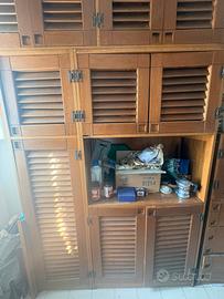 Cucina in legno vintage anni 60