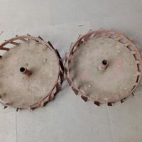 ruota a gabbia e zavorra per motocoltivatore