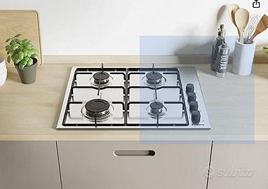 Piano cottura gas 4 fuochi