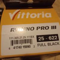 3 Copertoncini gomme vittoria rubino pro 25 mm