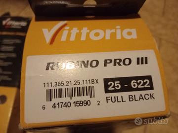 3 Copertoncini gomme vittoria rubino pro 25 mm