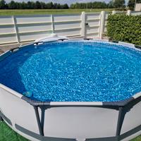 Piscina fuori terra bewstay grigia 3,66x0.76 cm