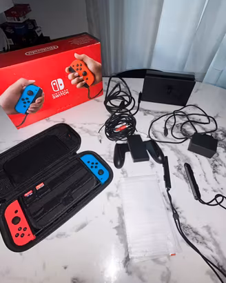 Nintendo switc+mario kart 8+pokemon+custodia