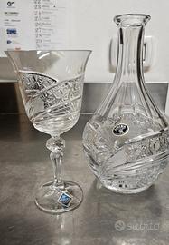 Set Bottiglia e 6 bicchieri BOHEMIA CRYSTAL