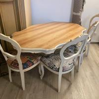 Tavolo e sedie effetri shabby chic