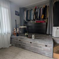 Soppalco con letto matrimoniale a scomparsa