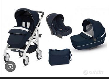 trio inglesina blu