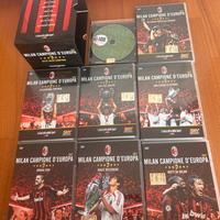 Box/Cofanetto+7 DVD nuovi+fascicol Milan Campione.