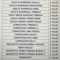 ciclismo completino pantaloncino maglietta guanti