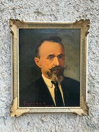 Quadro antico -Ritratto- dipinto a olio su tela