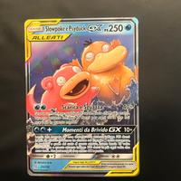 Carta Pokemon Slowpoke e PsyduckGXALLEATI