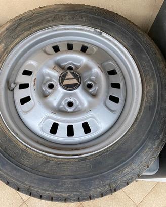 Cerchio con copertone Michelin A112 Abarth 4 5
