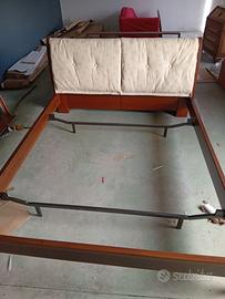 Letto matrimoniale pregiato legno massiccio noc