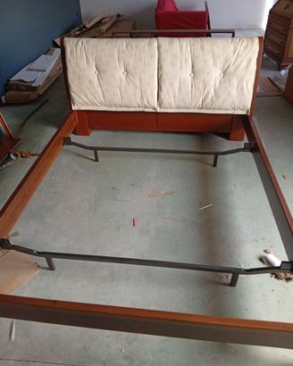 Letto matrimoniale pregiato legno massiccio noc