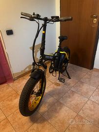 Bici elettrica minimax argento