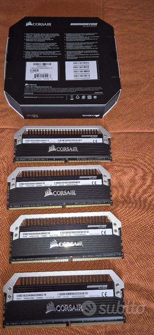 DDR4 Corsair Dominator Platinum CMD16GX4M4A2666C15 Informatica In vendita a Sassari