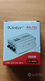 Amplificatore car auto USB aux mp3 500 watt