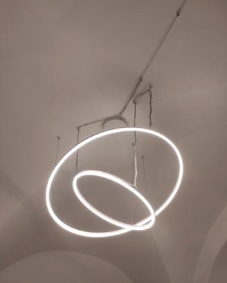Lampadario LED 2 cerchi design moderno 220V