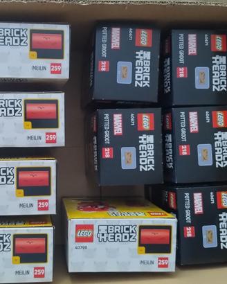 LEGO  lotto 10 pezzi brickheadz Marvel e Disney 