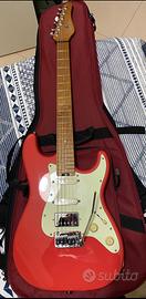 Schecter Stratocaster route 66 santa fe HSS Red