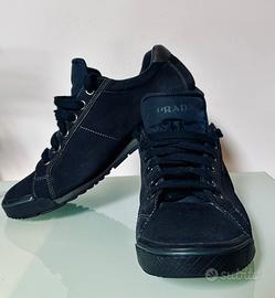 Sneakers Prada scamosciate blu navy - taglia 42