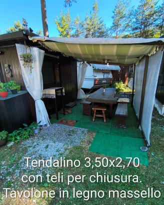 Roulotte con preingresso presso campeggio