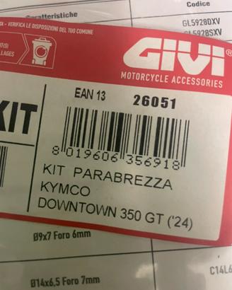 Kit parabrezza per Kymco Downtown 350 Gt