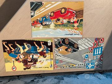 Cartoline umoristiche vintage