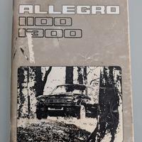 Manuale uso manutenzione AUSTIN ALLEGRO 1100 1300