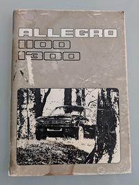 Manuale uso manutenzione AUSTIN ALLEGRO 1100 1300