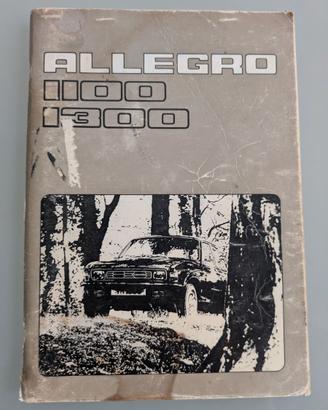 Manuale uso manutenzione AUSTIN ALLEGRO 1100 1300