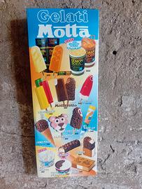 GELATI MOTTA INSEGNA TARGA TABELLA ANNI 80 LISTINO