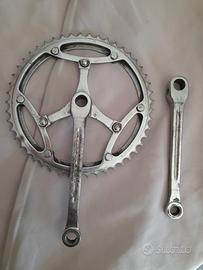 guarnitura bici corsa epoca Magistroni Campagnolo 