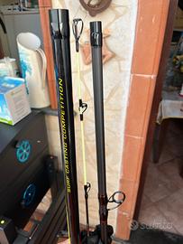 Due canne Tubertini surf casting canna da pesca