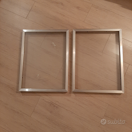 2 cornici alluminio