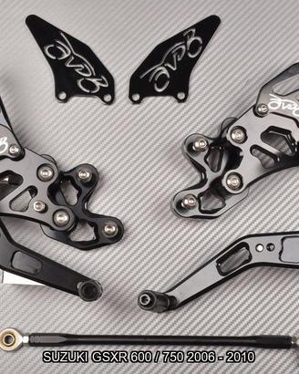 Pedane arretrate SUZUKI GSXR 600 / 750 2006 - 2010