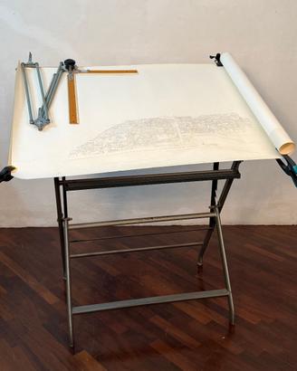 Tavolo da disegno vintage aani '70