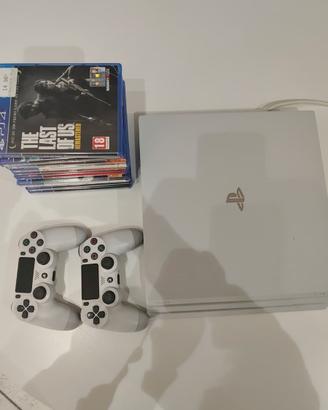 PS4 Pro 1TB White + 2 Controller + 10 Giochi