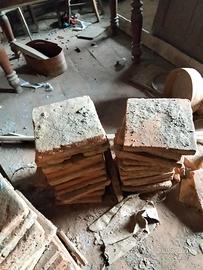 Mattonelle in Cotto 35 x 35 antiche, casa del 1800