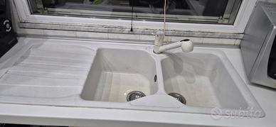 Lavello Franke 2  vasche fragranite con rubinetto