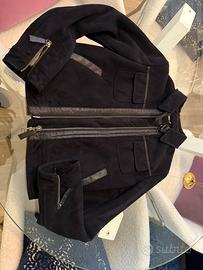 Giubbotto Scamosciato Armani Jeans con peliccia