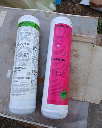 Bombole di argon puro e miscela per saldatrice