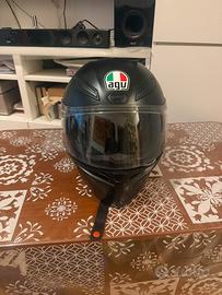Casco moto integrale agv nero opaco taglia l