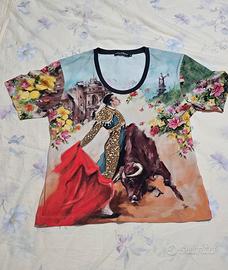 t shirt Dolce e gabbana spagna matador toro