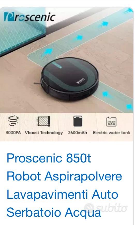 Proscenic 850t Robot Aspirapolvere lavapavimenti Auto Serbatoio Acqua  Elettrico