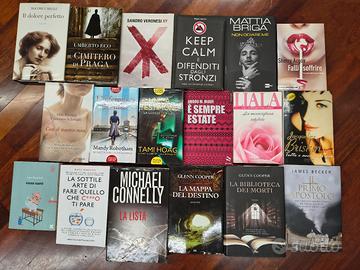 n18 libri narrativa, thriller, romanzi gialli