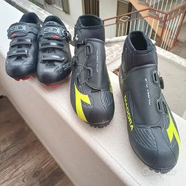2 paia di scarpe estive e invernali per MTB 