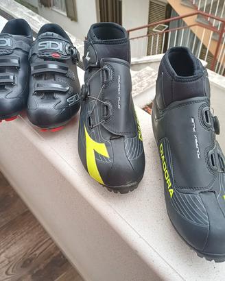 2 paia di scarpe estive e invernali per MTB 